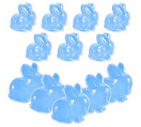 DECORNIJIA 12pcs Decorative Bunny Boxes Bunny Treats Box Candy Packing 3.15x2.76x1.34in Plastic Freshness Sealed Adorable Rabbit Shape Multipurpose Usage Birthday Party