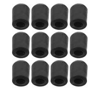 DECORNIJIA 12pcs Endpin Rubber Tip Plug Instrument Endpin Pad Cello Nonslip Mat Cello Anti-slip Pad Rubber Mat Rest for Non-slip Stopper Black