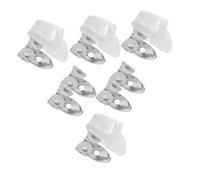 DECORNIJIA 12pcs Guitar Thumb Finger Picks Set Ergonomic Celluloid Plectrums with Ventilation for Acoustic Electric Guitar Banjo Ukulele Bass Lightweight Sound Travel-friendly Music