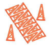 DECORNIJIA 12pcs Hollow Soccer Training Cones for Football Agility Drills Lightweight Plastic Field Markers in Bright Orange for Precision Practice and Versatile Sports Use