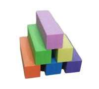 DECORNIJIA 12pcs Nail Buffer File Blocks for Manicure Pedicure Soft Sponge Nail Shiner and Polisher with Six Vibrant Colors and Filing Tool
