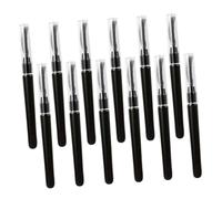 DECORNIJIA 12Pcs Portable Eyelash Combs with Protective Cover Soft Silicone Makeup Tool for Women Lash Separation and Curling Non-skid Handle Eyelash Brush Extensions for Beginners