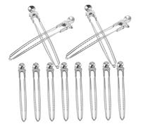 DECORNIJIA 12Pcs Stainless Steel Salon Hair Clips Durable Hairdressing Tool Clamps for Hair Partitioning and Styling Lightweight Practical Design for Professional and Home Use