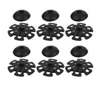 DECORNIJIA 12pcs Trekking Pole Tips Protectors Walking Stick Tips Replacement Rubber Robust Wear Resistance Snow Protection Hiking Accessories 1.97x1.97x0.79in Size for Outdoor Trekking