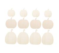 DECORNIJIA 12pcs Unfinished Wood Pumpkin Cutouts Rustic Craft Slices for Halloween Thanksgiving Fall Party DIY Decorations