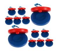 DECORNIJIA 12PCS Wooden Finger Castanets for Ergonomic Hand Clappers for Rhythm Training Orff Method Musical Instruments for Early Learning and Motor Skill Development