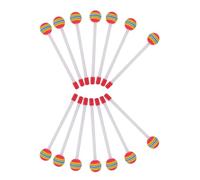 DECORNIJIA 14pcs Rainbow Foam Head Drumsticks for Colorful Lollipop Shaped Percussion Mallets Lightweight EVA Tapping Sticks for Early Music Education Family Fun Suitable for Kindergarten and