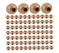 DECORNIJIA 150pcs Large Hole Wood Beads Natural Dye Finish for DIY Jewelry Making Kawaii Craft Supplies for Bracelets Necklaces Keychains Versatile Natural Colored Wooden Spacer Beads
