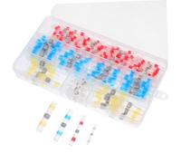 DECORNIJIA 150pcs Wire Solder Connectors Automotive Ring Terminals Wire Terminal Connectors Heat Shrink Electrical Boat Waterproof Butt