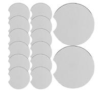DECORNIJIA 15pcs Car Cup Coaster Sublimation Blank Vehicle Holder Inserts Anti-slip Neoprene Heat Insulation Pads with Convenient Notch for Coffee and Beverage Lovers