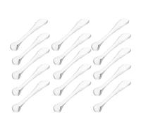 DECORNIJIA 15pcs Facial Cosmetic Spoons Transparent Acrylic Beauty Scoops Multi-function Skin Care Tools for Home and Professional Use Portable Mask Cream Applicators