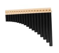 DECORNIJIA 16-pipe Pan Flute Chinese Music Instrument for Beginners and Professionals, Brown Bamboo Wind Musical Instrument for School Bands, Teaching and Performance