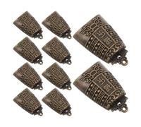 DECORNIJIA 16pcs Antique Decorations Vintage Bell Charm Craft Retro Bell Figurine Mini Chinese Pendants Feng Shui Ornament for DIY Wind Chimes Doorbell Wind Chime Charms Decorative Small