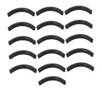 DECORNIJIA 16Pcs Eyelash Curler Refill Pads Soft Black Rubber Cushions for Easy Replacement Compatible with Mascara Eyeliner Washable Safe for Use
