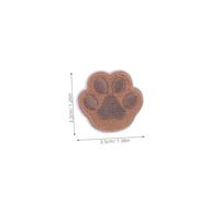 DECORNIJIA 16pcs Self-Adhesive Paw Print Embroidered Patches Colorful Animal Appliques for DIY Clothes Hats Backpacks No Stitching Required Creative Decorative Repair for Jeans and Jackets