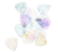 DECORNIJIA 16pcs Triangular Guitar Picks Made of Wear-resistant Agate, Lightweight Ukulele and Acoustic Guitar Accessories for Comfortable Playing