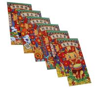 DECORNIJIA 18Pcs Chinese Style Red Pocket Envelopes for Dragon Year Spring Festival Creative Lucky Money Packets with Auspicious Patterns Material Compact Design for Lunar Year