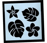 DECORNIJIA 18pcs Flower Stencil Reusable Pet Craft Templates for DIY Painting Wall Wood Cake Decoration Flexible Floral Leaf Drawing Stencils for Spring Summer Art Projects
