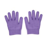 DECORNIJIA 1Pair Adult Moisturizing Gel Gloves for Skin Care Exfoliating Hand Masks with Essential Oils Purple Nourishing Hydrating Softening Treatment for Dry Cracked Hands