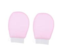 DECORNIJIA 1Pair Exfoliating Bath Gloves for Gentle Skin Scrubbing Lightweight Shower Mitts for Deep Skin Exfoliation Comfortable and Skin Friendly for Women Pink Color
