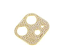 DECORNIJIA 1pc Rhinestone Camera Lens Protector for Metal Frame Luxury Bling Design Durable Scratch Resistant for Phone Rear Camera Lens