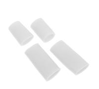 DECORNIJIA 2 Pairs Silicone Finger Caps Soft Gel Thumb Covers Cut Resistant Finger Cots for Writing Crafting BBQ Kitchen Protection Reusable Durable for Students Office Workers