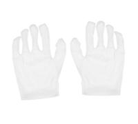 DECORNIJIA 2 Pairs White Moisturizing Spa Gloves Bamboo Charcoal Fiber Beauty Gloves for Hand Care Nourishing Soft Skin Flexible Fit Suitable for Daily Use and Gift Giving
