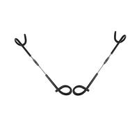 DECORNIJIA 2 Pcs Black Camping Hook Hangers for Tent Lanterns Outdoor Multi Purpose Durable Lightweight Lantern Holder Stable Support for Heavy Lights
