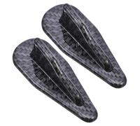 DECORNIJIA 2 Pcs Car Roof Shark Fin Diffuser Spoiler Wing Air Generator Plastic Uv-protected Weatherproof Fit for Cars with Double-sided Adhesive Tape