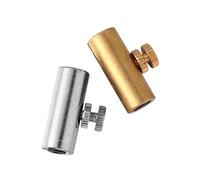 DECORNIJIA 2 Pcs Cello Wolf Tone Mute Adjustable Wolf Tone Tube Musical Instrument Accessory in Gold and Silver for Cello Performance and Practice