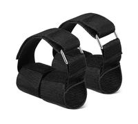 DECORNIJIA 2 Pcs Dumbbell Foot Straps for Tibialis Trainer Ankle Straps for Weight Lifting Leg Workouts Nonslip Adjustable Gym Attachments for Elliptical and Home Training