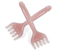 DECORNIJIA 2 Pcs Five Claw Wide Tooth Massage Comb for Men and Women Resin Hair Scalp Detangler with Comfortable Grip Portable Multi Area Massager for Face Neck and Back Relaxation in Cloud