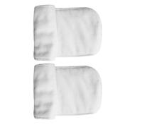 DECORNIJIA 2 Pcs Washable Adult Diaper Booster Pads for Incontinence, Breathable White Microfiber Pads 19x62cm, Reusable Overnight Insert for Elderly Men and Women