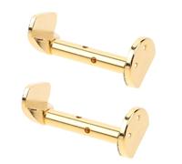 DECORNIJIA 2 Pieces 3/4 and 4/4 Violin Chin Rest Screws Replacement Parts Gold Finish Violin Chinrest Clamp Compatible Accessories and Repair