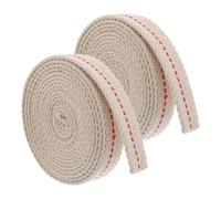 DECORNIJIA 2 Rolls Cotton Flat Wick for Kerosene Lamps Stable Flame Replacement for Outdoor Camping Handheld Lanterns and Vintage Oil Lamps Versatile Compatibility