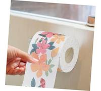 DECORNIJIA 2 Rolls Floral Printed Toilet Paper with Flower Patterns Skin-Friendly Soft Tissue for Home Office Bathroom Compatible with Dispensers Decorative and Practical Toilet Tissue