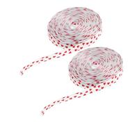 DECORNIJIA 2 Rolls Valentine's Day Heart Ribbon 10 Yards Red Love Ribbon for Bouquet Wrapping, Packaging, and Festive DIY Decorations