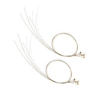 DECORNIJIA 2 Set Lyre Harp 7 Strings Replacement Metal Lyre Strings Pure Tonal Quality Parts for Lovers and Beginners