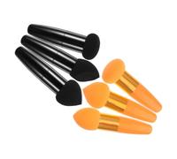 DECORNIJIA 2 Set Travel Makeup Beauty Pens Set Blending Pens with Handle for Dry and Wet Foundation Concealer Contouring Portable Latex Powder Puff for Smooth Uniform Base Application