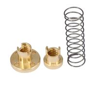 DECORNIJIA 2 Sets Lead Screw and Copper Nut Kit for Printers Stainless Steel Anti-backlash Threaded Rods with Fixing Smooth Z- Upgrade Accessories for Home and Shop Use