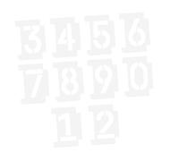 DECORNIJIA 2 Sets Stencils for Address Painting Reusable Curb Spray Templates with Interlocking Design Moderate for Sidewalks and Curbs for DIY Outdoor Number Marking