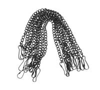 DECORNIJIA 20 Pcs Black Hanging Chains with Hooks Iron Chains for Plant Hangers Picture Frames Door Signs and Ornaments for Indoor and Outdoor Use