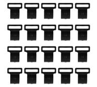 DECORNIJIA 20 Pcs Camping Tent Clamp Plastic C Clip Tent Suspension Hook for Outdoor Awning Shelter Poles Lightweight and Portable for Hiking Fishing Travel