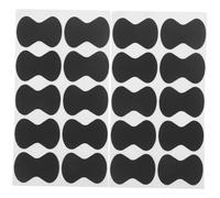 DECORNIJIA 20 Pieces Black Self-adhesive Eva Guitar Pick Grips Non-slip Plectrum Pads for Electric and Acoustic Guitar Playing Accessories