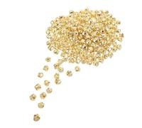 DECORNIJIA 200Pcs Mini Golden Cross Jingle Bells 20Mm - Vintage Holiday Craft Bells with Crisp Sound for Christmas Wreaths, Ornaments, and DIY Decorations