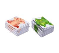 DECORNIJIA 200pcs Nail Forms Gel Nail Art Extended Tray Manicure Paper Tips Green and Orange Colors Professional Accessories for Salon and Home Use