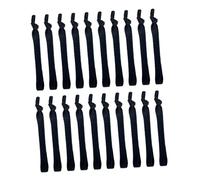 DECORNIJIA 20pcs Adjustable Black Elastic Hair Ties for Men, Ultra-thin High Stretch Wristbands Suitable for Sports and Daily Use, Sturdy Ponytail Holders and Hair Accessories