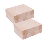 DECORNIJIA 20pcs Basswood DIY Craft Wood Blocks Smooth Small Wooden Planks for Carving Whittling and Handmade Art Projects Wood Blocks for Creative Woodworking
