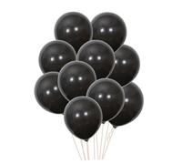 DECORNIJIA 20pcs Black Matte Round Latex Balloons for Wedding Birthday Halloween Party Decorations Premium Safe Material Indoor Outdoor Festive Celebration Supplies