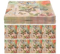 DECORNIJIA 20Pcs Colorful Butterfly Printed Paper Napkins Party Table Napkins Decorative Patterned for Mothers Day and Themed Party Supplies